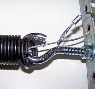garage door extension spring cable